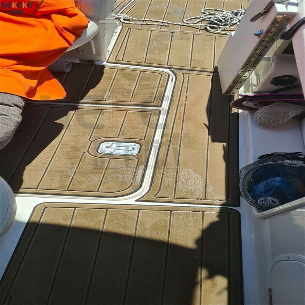 2004 Four Winns 248 Vista Swim Platform Cockpit EVA Faux Teak Deck Flooring Marine Mat Pad