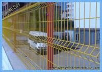 cerca de aço da segurança verde revestida do PVC 3D, painéis da cerca da rede de arame de 5.0mm