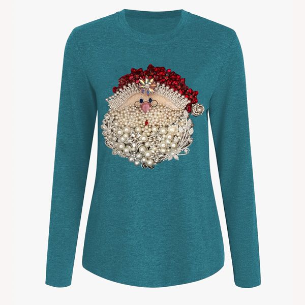 Digital Printing 65cm Long Sleeve Tops Personalized Designs Crew Neck Long Sleeves