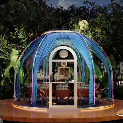 Portable Outdoor Camping Bubble Dome with Transparent PC Material and Starry Sky Design