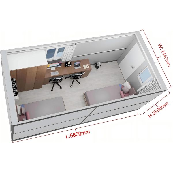 14m ² Medical Disaster Relief, Army Barracks, Post-disaster Reconstruction  Folding Container House
