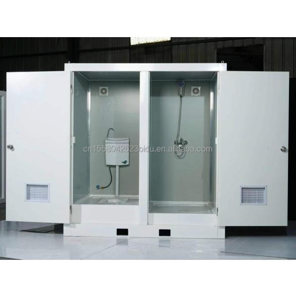 Panneau sandwich ondulé de 50/75/100 mm 20 pieds ou 40 pieds Luxe cabine de douche portable pour maison ou appartement salle de bains toilettes
