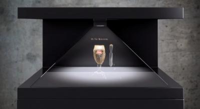 22inch 270 Degree Holo Cube 3D Hologram Showcase Display Pyramid Full HD Resolution