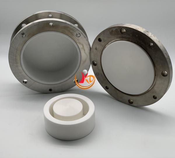 Jarro de moinho de bolas cerâmicas de zircônio para moinho de bolas retsch: conjunto de moagem de oxide de zircônio de 100 ml
