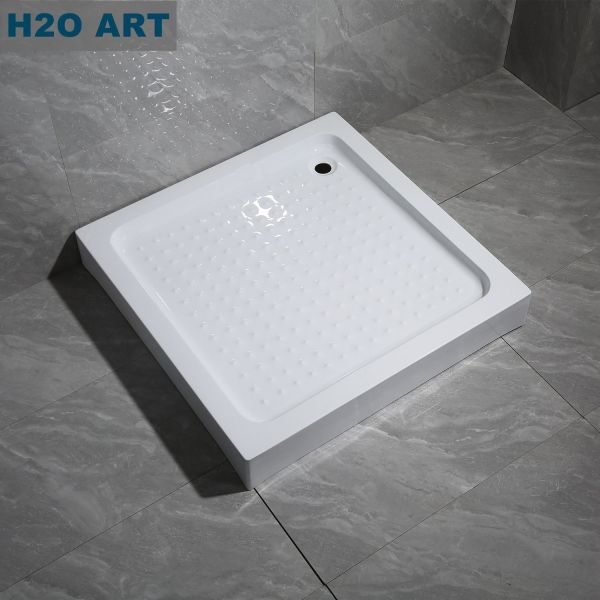Four Side Acrylic Shower Tray with Big Iron Frame Legs Bath Tray