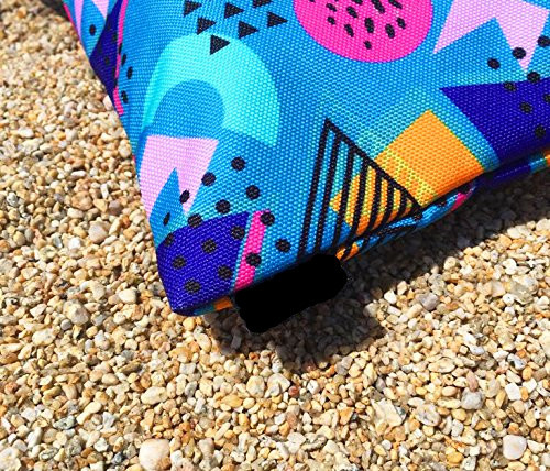 Funky Ocean Blue Carbon Smell Proof Bags 9