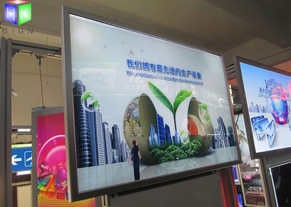 Thin Snap Frame Led Light Box Display With Photo Frame For Sign , Customized Shape
