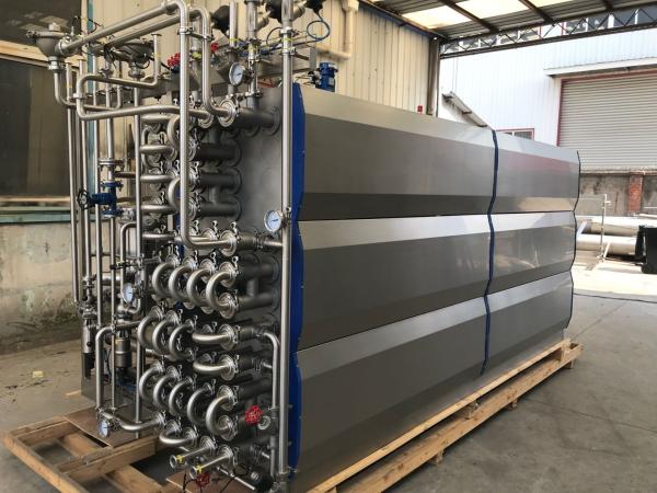 8KW Juice Drink Tubular UHT Sterilizer With Touch Screen