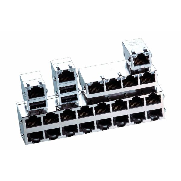 Compact Design Ethernet Connector Module Bel Fuse SI-52002-F for Network Interface Cards and Servers