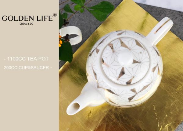 Europe coffee cups set Golden decal pattern British Porcelain Tea Set Ceramic Pot teapot set coffee cup Afternoon tea p