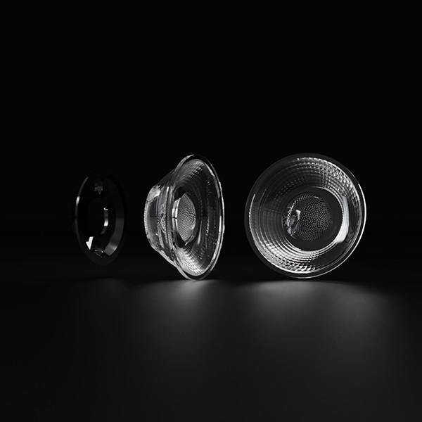 Durable Low Glare 60 Degree Led Lens Match Bridgelux COB LED Lenses