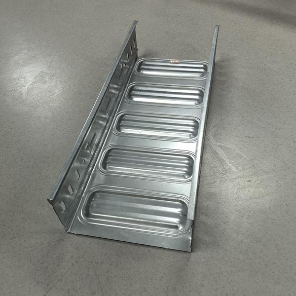 Wall Mounting Or Hanging Cable Tray Industrial Metal Cable Trough 100mm - 1000mm