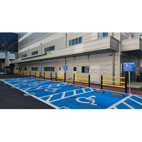 Flexible Pedestrian Barrier  Anti-Collision Guardrails Warehouse Safety Barrier Traffic Guardrails