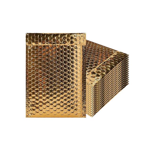 Colorful Metallic Bubble Envelopes Self Sealing Bubble Courier Bags Customized