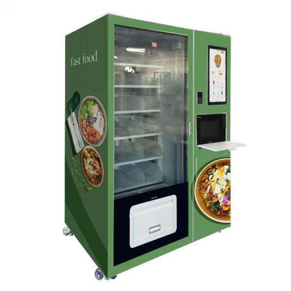 Frozen Food Vending Machine with Built-In Microwave Station 3℃ Refrigeration and Customizable Stickers & Wraps
