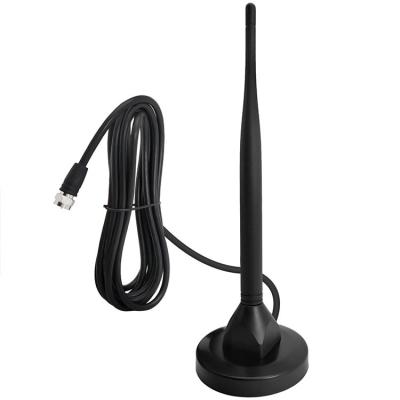 Strong Magnetic Base Amplified TV Antenna 1-2dBi Copper Alloy Whip