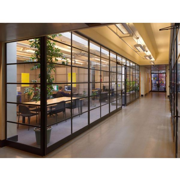 Modern Sliding Iron Steel / Aluminum Grill Window Metal Casement