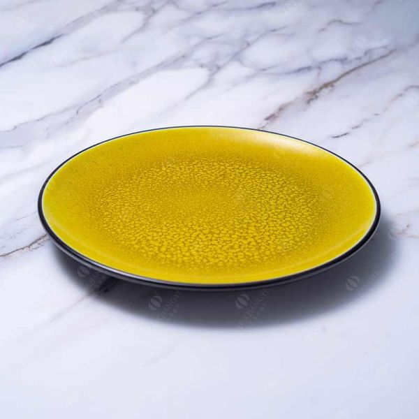 Colorful Coupe Shape Ceramic Dinner Plate 8.25'' 10.25'' 12.25''