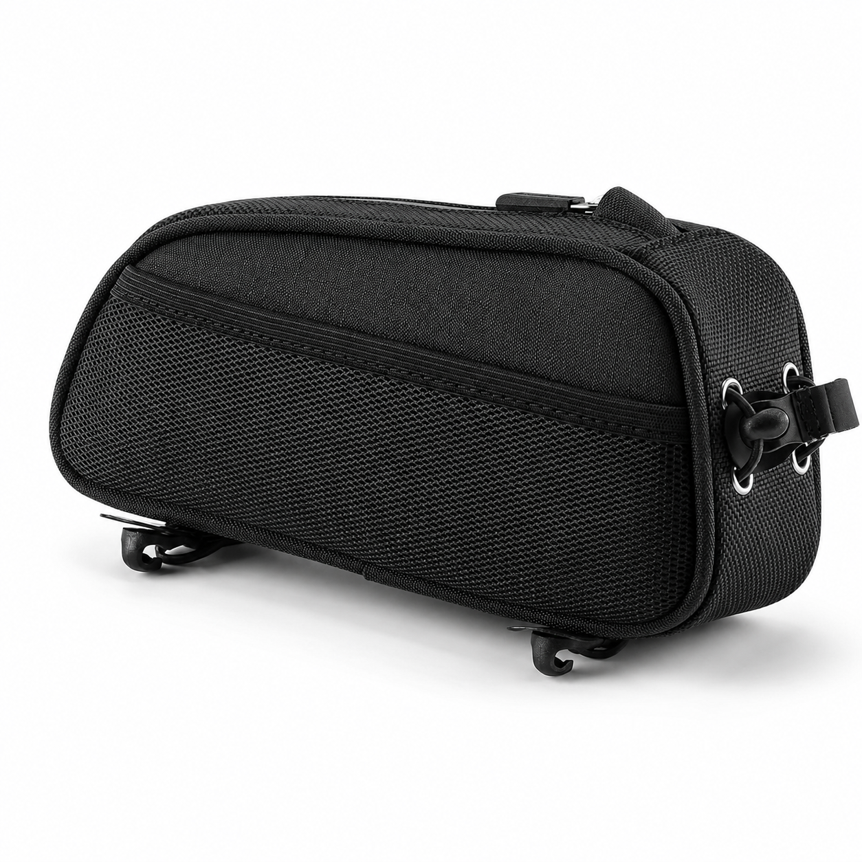Lightweight Bike Top Tube Bag with 1.3L Storage Capacity, Waterproof Cycling Frame Bag with 3-Point Elastic Cord for Road Bikes and Mountain Bikes