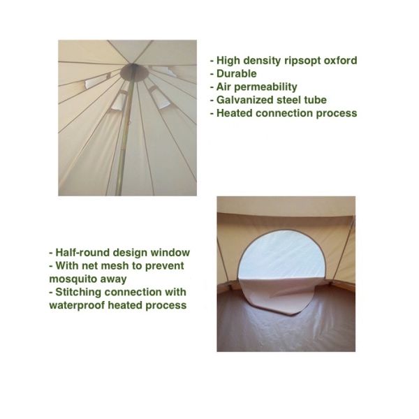 Уютный 6 8 9 12 10 хлопок PU3000mm шатра 300X300X200cm кабины человека хаки водоустойчивый