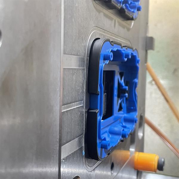TPE resistente ao frio molde de injecção de overmold cor azul para electrodomésticos