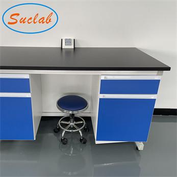 O melhor projeto resistente químico branco cinzento azul da mobília do laboratório do banco de laboratório do OEM da qualidade