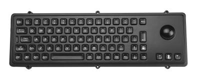 Teclado industrial metálico do usb do metal IP65 com chaves mecânicas do trackball e do polímero