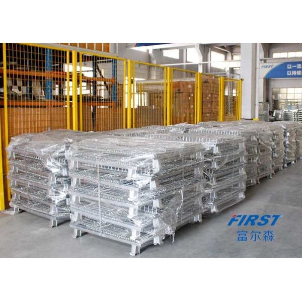 Transportation 5/1 Stackability RAL Galvanized Wire Mesh Box Pallet