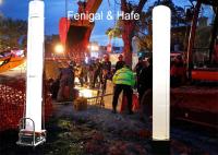torre ligera inflable de 4 m con la alta lámpara brillante de Hmi 1200w para el rescate del terremoto