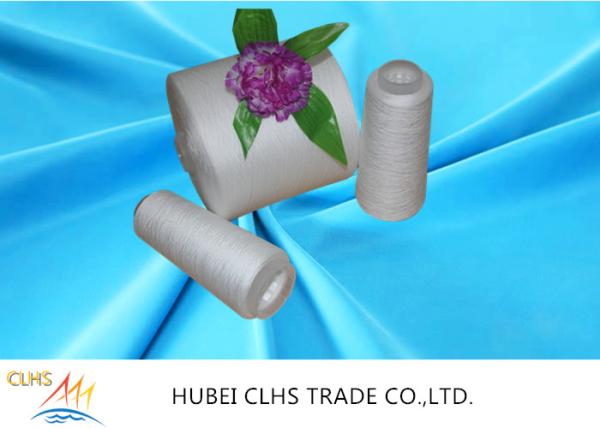 Raw White Paper Cone 100% Polyester Spun Yarn 20/2 40/2 With Platic Tube