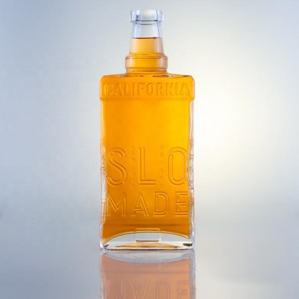 Extra Flint Liquor Glass Bottle for Brands Whiskey Gin Rum Champagne e Brandy