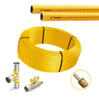 Bonne étanchéité Personnalisé 100m / rouleau PEX Al tuyaux de gaz PEX système de tuyaux en aluminium OEM