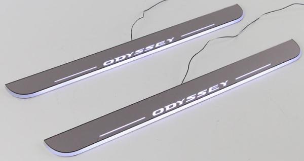 Honda Odyssey LED lights Moving Door Scuff car Sill Plate Side Step Pedal
