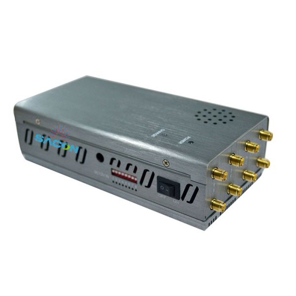 8W High Power GPS Jammer and Cell Phone Blocker with 8 Bands and 30m Range