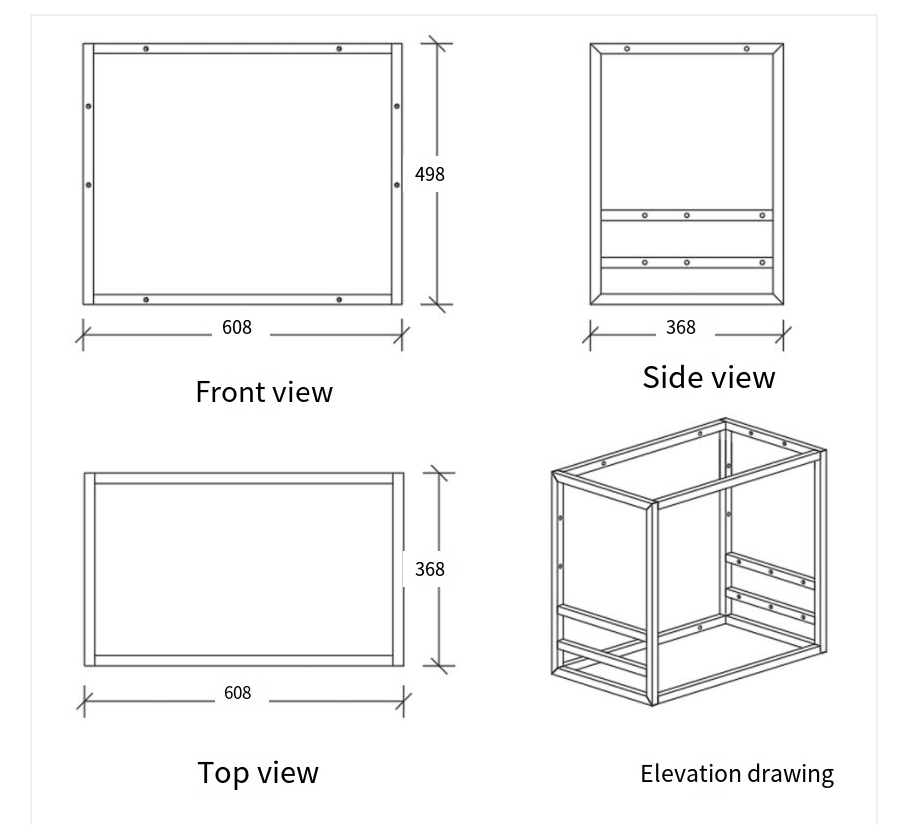 Custom Kitchen Storage Rack Cabinet Latest Design Metal Cupboard for Aluminum Dishes Dining Room Dining Islands & Carts