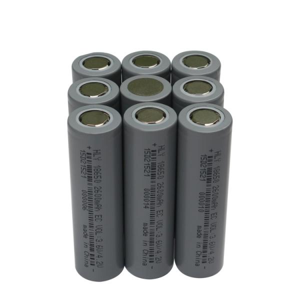 Fast Charging Lithium Ion Battery Cell 3.6V 18650 2600mah Rechargeable Batteries FCC