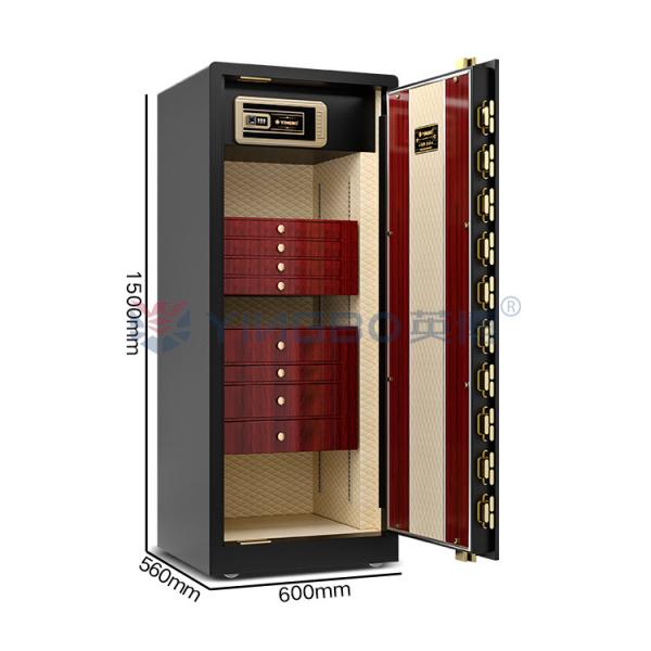 Double alarme Luxe Jeu intelligent haut de gamme coffre en acier massif 170kg Montre coffre avec tournevis