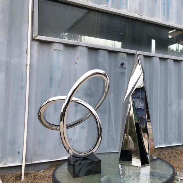 Stainless Steel Sculpture Stunning Piece Of Art For Your Living Room Office Or Gallery