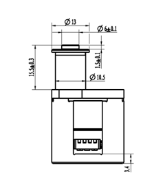 Небольшой линейный Stepper мотор зацепил 1/10 мини шагать на управление 25mm 3.2v клапана