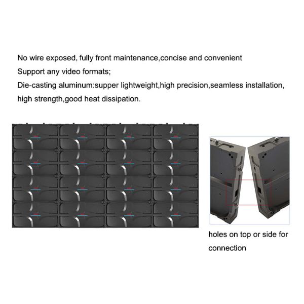 Super Slim Indoor LED Display 2880Hz Refresh 4K Video Wall Advertising Board