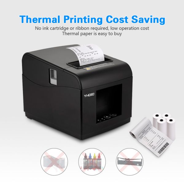203dip Printing Resolution 80mm Thermal Receipt Printer Bluetooth For Pos