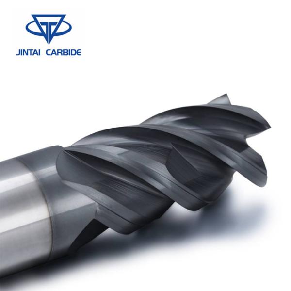 Cemented Tungsten Carbide Indexable Cutters Flatten 4 Flute Hrc45/Hrc55/Hrc65 Square Solid End Mill