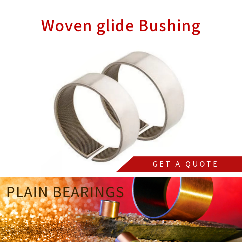 Woven Fabric Woven Bearing Strips Stainless Steel Metal With Woven Fabric Liner Bushes