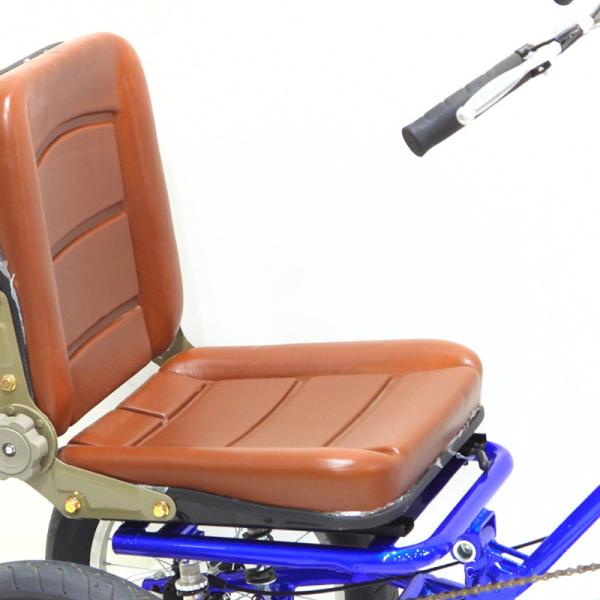 Front Rear Brake 16 Inch Adult Tricycle Trike With Aluminum Pedal And Single Speed