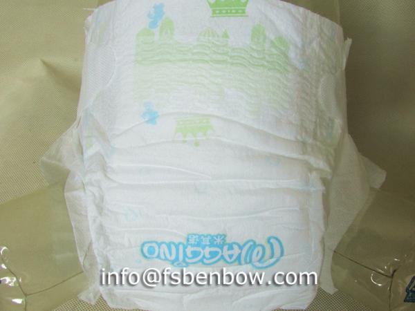 B Grade Diaper Velcro Diaper Baby Care Product Benbow Softest Baby Diaper