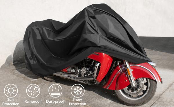 Geertop Silver Coated 200cm Motorbike Rain Cover