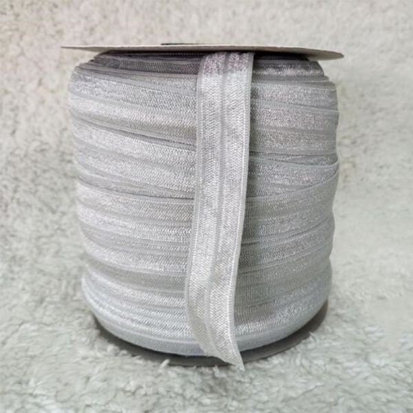 Garment 15mm Width Custom Printed Solid Color FOE Headband Elastic Ribbon for Hair Tie