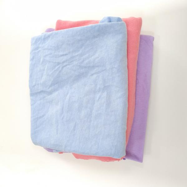 Factory Price Light Color Mixed Printed T Shirt Rags Cotton High Quality Shop Wiping Rags used cotton wiper rags