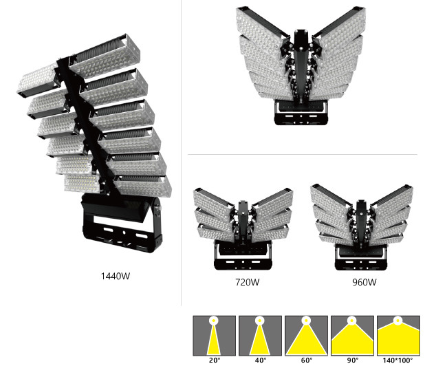 арена спорт СИД 960В 1000В на открытом воздухе освещая ОЭМ/ОДМ 2700 - ККТ 6500К