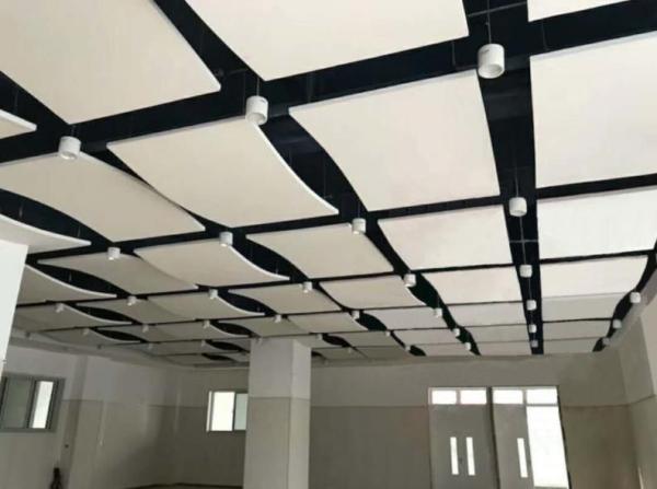 Instalação Tabuleiro de tecto de fibra de vidro para escritório Centro Comercial Barras ocultas